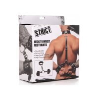XR - STRICT Halsband mit Manschetten Fessel-Set - Schwarz