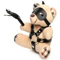 Geknebelter Teddybär Schlüsselanhänger