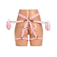 Bondage Harness mit Schleifen XL/2XL - Rosa