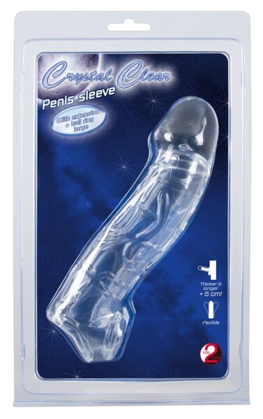 Crystal Clear Penis Sleeve mit Verlängerung