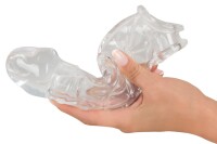 Crystal Clear Penis Sleeve mit Verlängerung