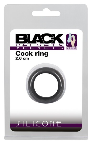 Black Velvets Cock Ring, 2.6 cm