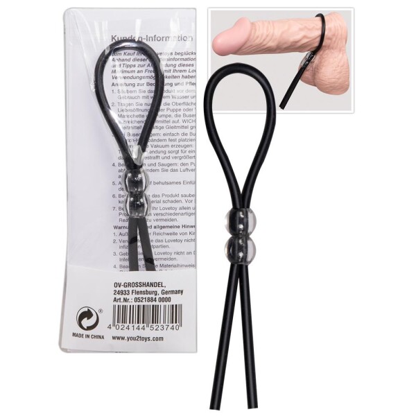 Black Silicone Ring von You2Toys