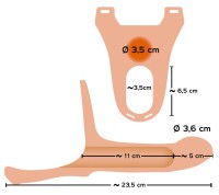 Silicone Strap-on +5 cm medium von You2Toys