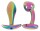 Anos Metal Butt Plug Set Rainb