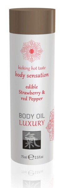 HOT Shiatsu Erdbeere/Pfeffer Massageöl 75ml