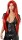 Cottelli ACCESSOIRES Perücke Rot, Lang, Glatt