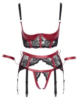 Cottelli Bondage Hebe Set schwarz/rot