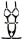 Bad Kitty Harness S/M rosé