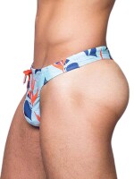 2Eros Print Swim Thong V80 Caribbean Twist