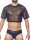 Supawear Mesh Oversized Crop Tee T-Shirt Black