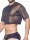 Supawear Mesh Oversized Crop Tee T-Shirt Black