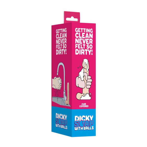 Dicky Soap With Balls - Cum Covered - Flesh