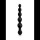 b-Vibe Cinco Anal Beads Black