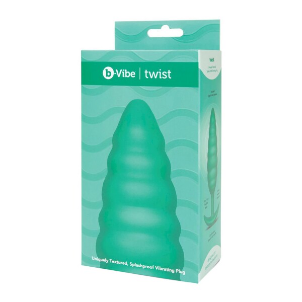 b-Vibe Twist Texture Plug Green