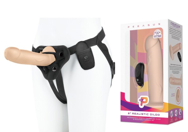 PEGASUS 8 Realistic Dildo & Harness Set