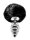 ALIVE Metal Anal Fluffy Twist Plug M Black
