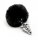 ALIVE Metal Anal Fluffy Twist Plug M Black