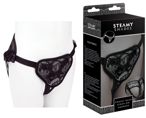STEAMY SHADES Corset Strap-On Harness