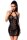 Schwarzes Wetlook Minikleid von SARESIA