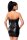 Schwarzes Wetlook Minikleid von SARESIA