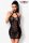 Schwarzes Wetlook Minikleid von SARESIA