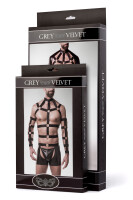 GREY VELVET MEN 2-teiliges Kunstleder Set 2XL-3XL