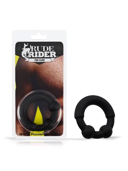 Rude Rider Steel Balls Ring (Liquid Silicone)