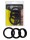 Rude Rider Silicone 3-Ring-Set Black
