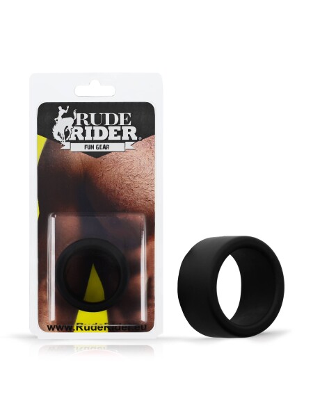 Rude Rider Ball Stretcher Liquid Silicone 30mm Black