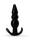 Rude Rider Mini Bead Anal Plug Black