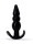 Rude Rider Mini Bead Anal Plug Black