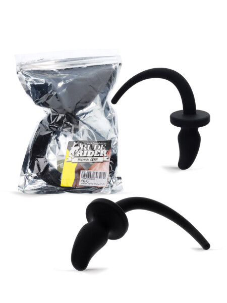 Rude Rider Big Dog Tail Plug 37 x 4,7 cm Black Silicone