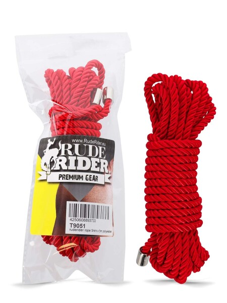 Rude Rider Rope 5mm x 5m Polyester Red