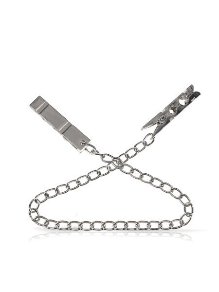 Rude Rider Nipple Clamps with Chain Zinc Alloy