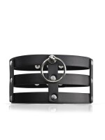 Rude Rider O-Ring Strap Collar Black/Metal
