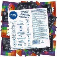 Rainbow Foil Condoms 100-Pack