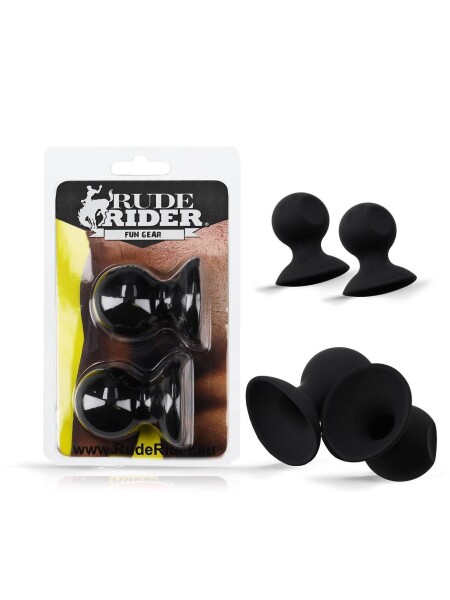 Rude Rider Small Nipple-Sucker 2-Set Black