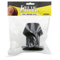 Rude Rider Hollow Anal Plug Medium Black