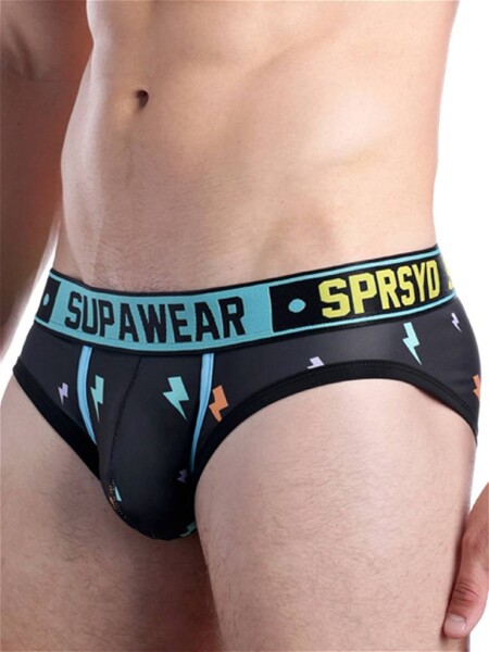 Supawear Sprint Thunda Brief Underwear Black Thunder