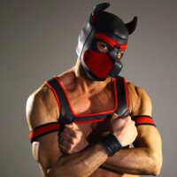 Rude Rider Neoprene Puppy Hood Red