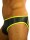 Rude Rider Neoprene Brief Open Back Bottoms Black/Yellow