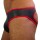 Rude Rider Neoprene Brief Open Back Bottoms Black/Red