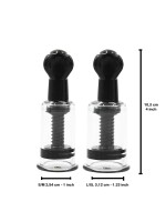 Rude Rider Nipple Sucker Set Schwarz