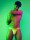 Supawear Neon Thong Underwear Cyber Lime