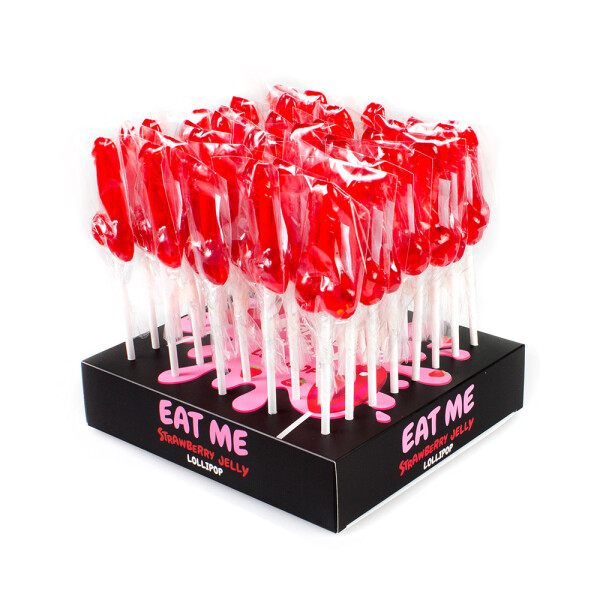 Secret Play STRAWBERRY PENIS LOLLIPOP DISPLAY (40 UNITS)