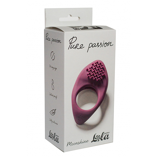 Pure Passion Erection Vibroring Moonshine Wine red