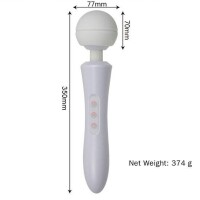 Stimulator-Massager Ultra Powerful -Big USB White 20 Function