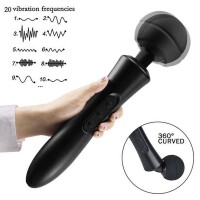 Stimulator-Massager Ultra Powerful -Big USB White 20 Function