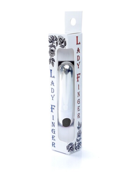Boss Series - Vibrator - Strong Bullet Vibrator Silver/Black USB 10 Function